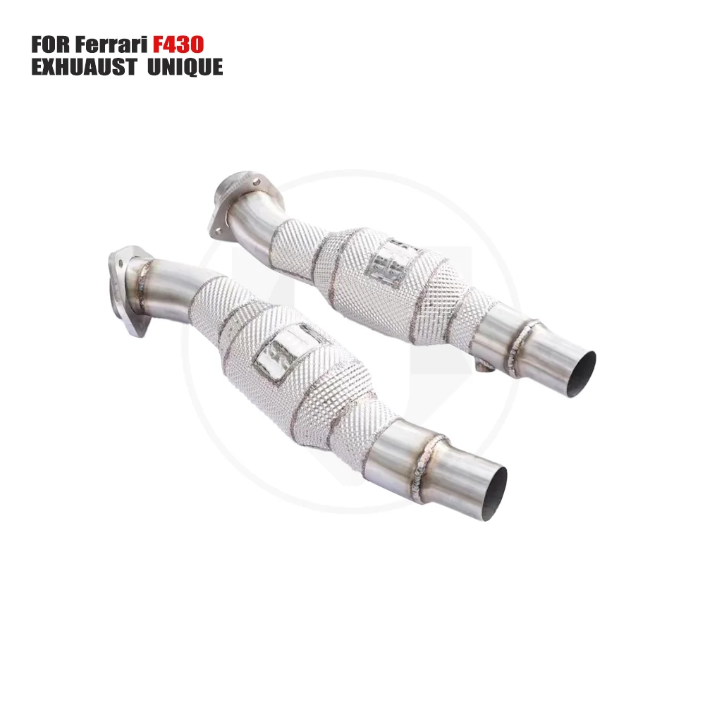 

UNIQUE Exhaust System High Flow Performance Downpipe for Ferrari F430 Car Accessories With Catalytic Converter