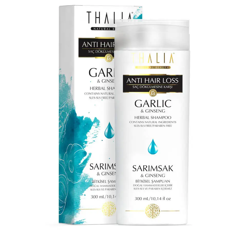 

Natural Hair Care Shampoo with Fortifying Garlic and Ginseng --300 ml-- , Free shipping, High quality.