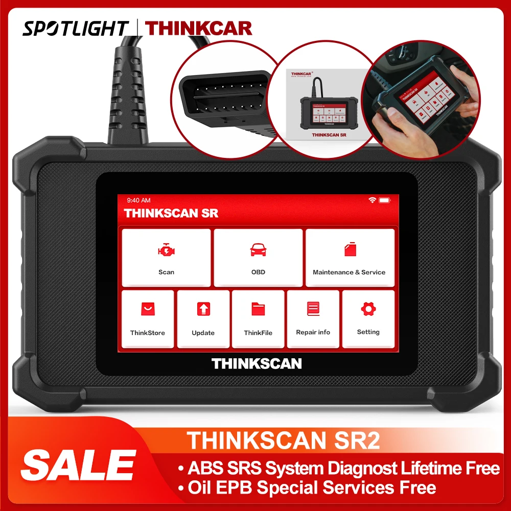 

Сканер THINKCAR SR2 OBD2 для считывания кодов сброса