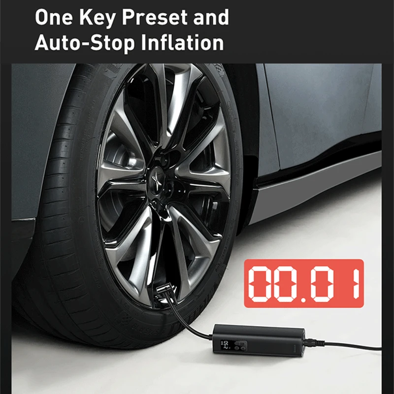 Насос Baseus компрессор для накачивания шин мячей надувных матрасов велосипедных