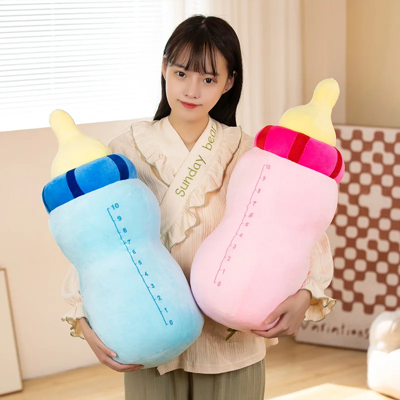 

New Creative Milk Bottle Soft Pillow Plush Toys Cushion Gifts Home Sofa Decor Headrest Backrest Seat Neck Rest