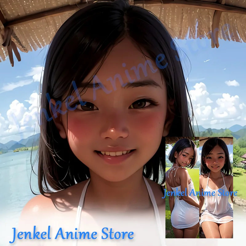 

Подушка Dakimakura коричневая для маленькой девочки, двусторонняя наволочка с рисунком в натуральную величину