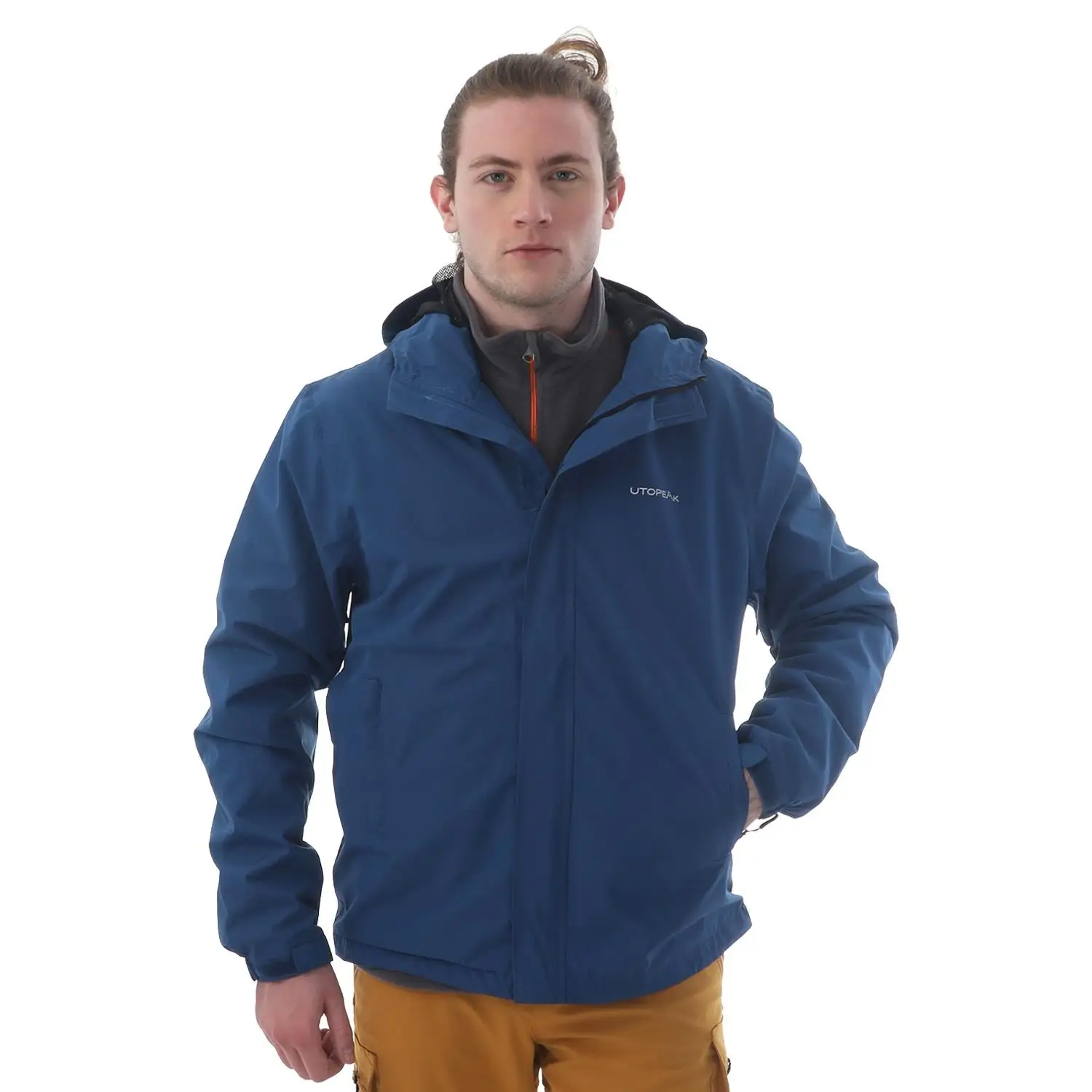 

Utopeak Quest индиго Водонепроницаемая куртка мужская ветрозащитная ветровка с внешним слоем для кемпинга, охоты, бега, треккинга, рыбалки, пальт...