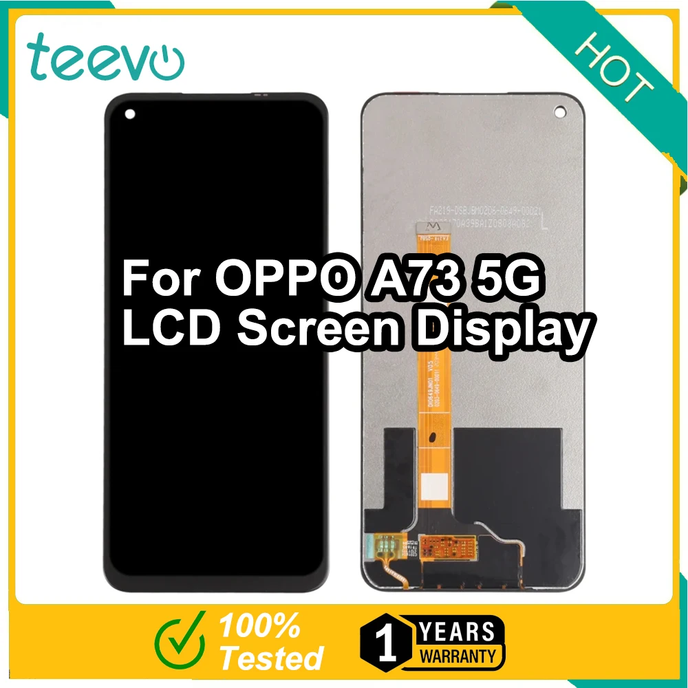Teevo LCD для OPPO A73 5G экран дисплей и сенсорный дигитайзер черный
