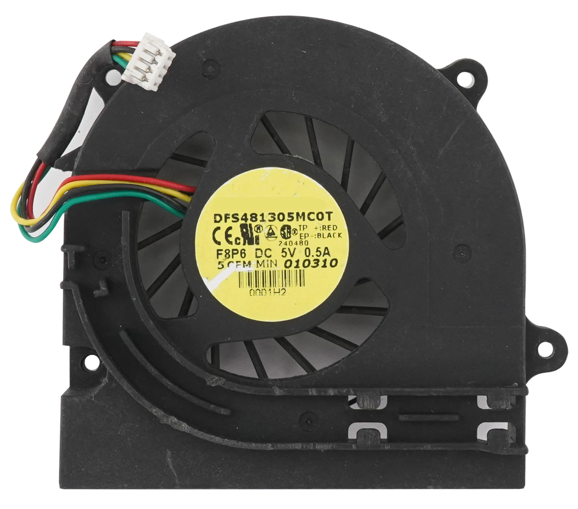 Вентилятор (кулер) для Dell Inspiron 1440, PP24L (GC055010VH-A, 13.V1.B4010.F.GN, DFS481305MC0T F8P6) 4 pin