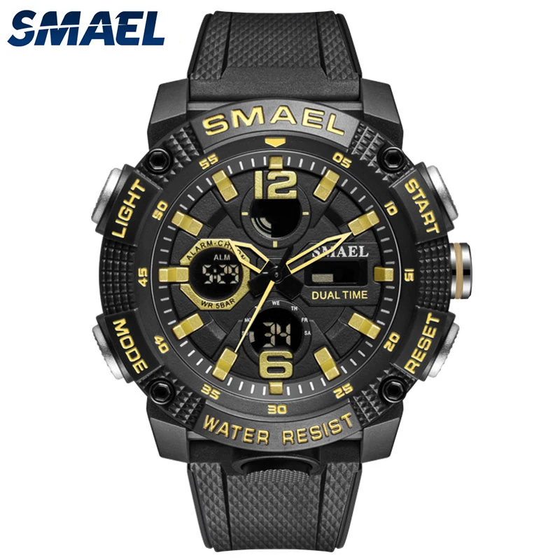 

Men Military Clock Fashion White Hour 50M Waterproof Luminous Hands Wristwatches Digital 8039 Men Watches Quartz Sport Watch
