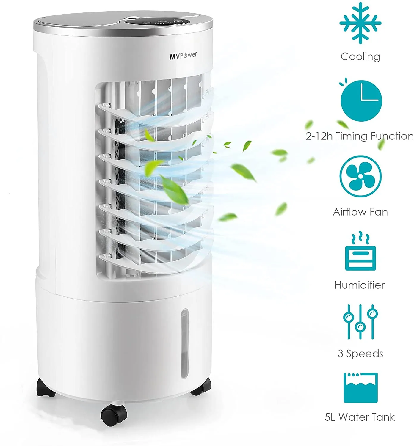 

MVpower3 In 1 Mobile Air Conditioner Air Conditioner Air Cooler Humidifier Air Cooler White