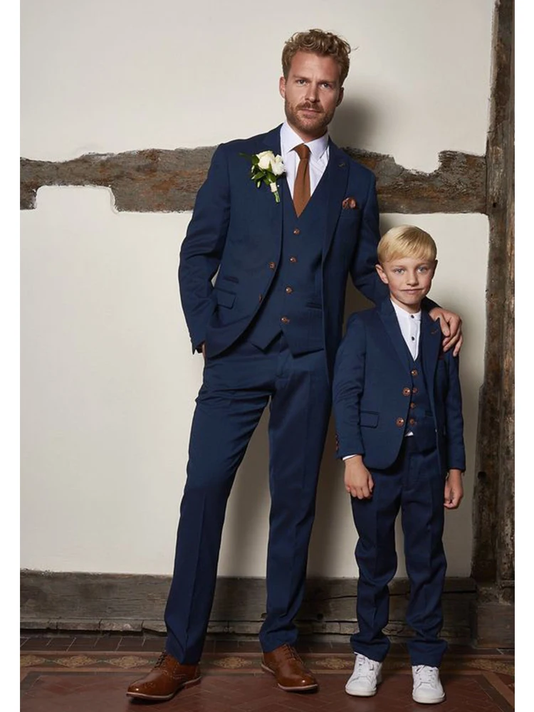 Children's Western-style Tailor-made Formal Three-piece Jacket + Vest + Pants 