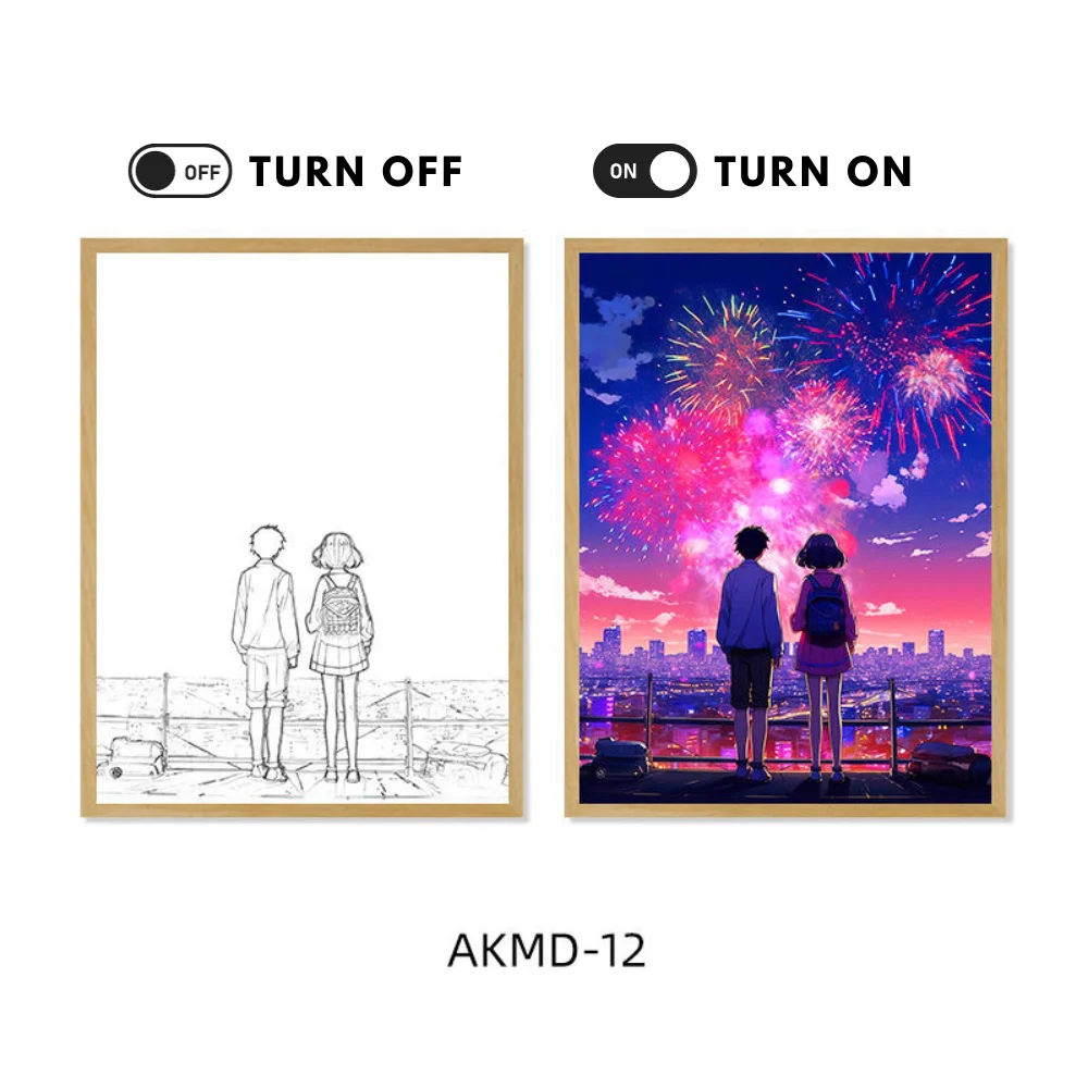 KUALOOL Аниме светодиодная картина 3 цвета