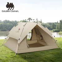 goldencamel outdoor automatic camping tent pop up beach travel 3 4 person family waterproof sunshade hiking picnic awning