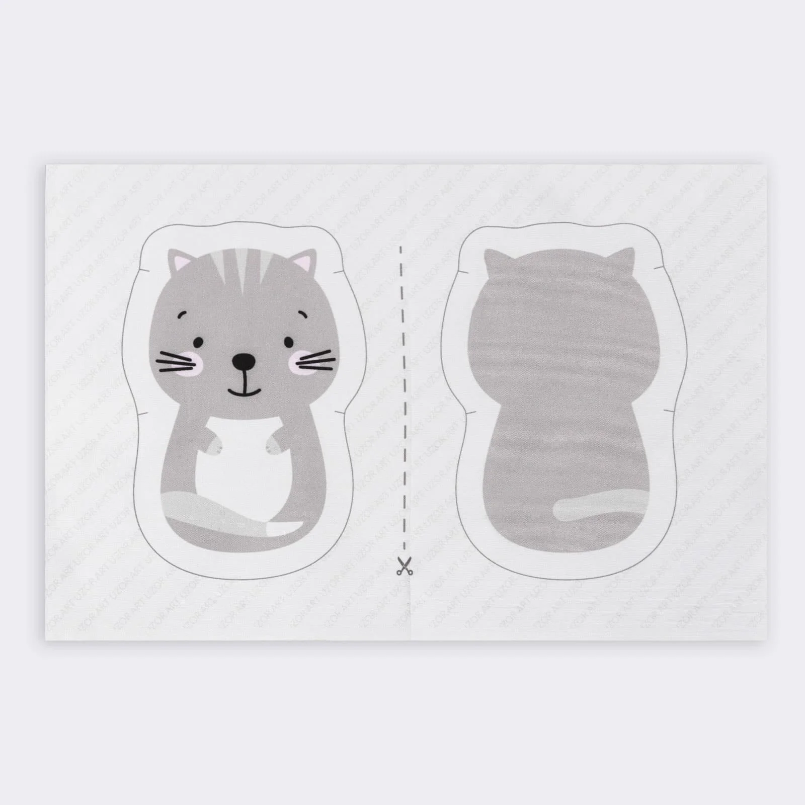 Игрушка для детей Мягкий котик набор шитья 14.8 × 27 см |