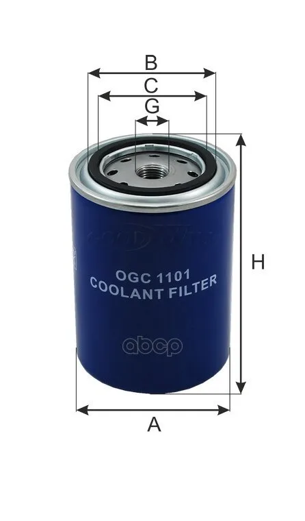 Фильтр Охлаждающей Жидкости Case, Cummins, Euclid, Hitachi Goodwill арт. OGC1101 (art.: 3920bee3d4f46) - 3920bee3d4f46