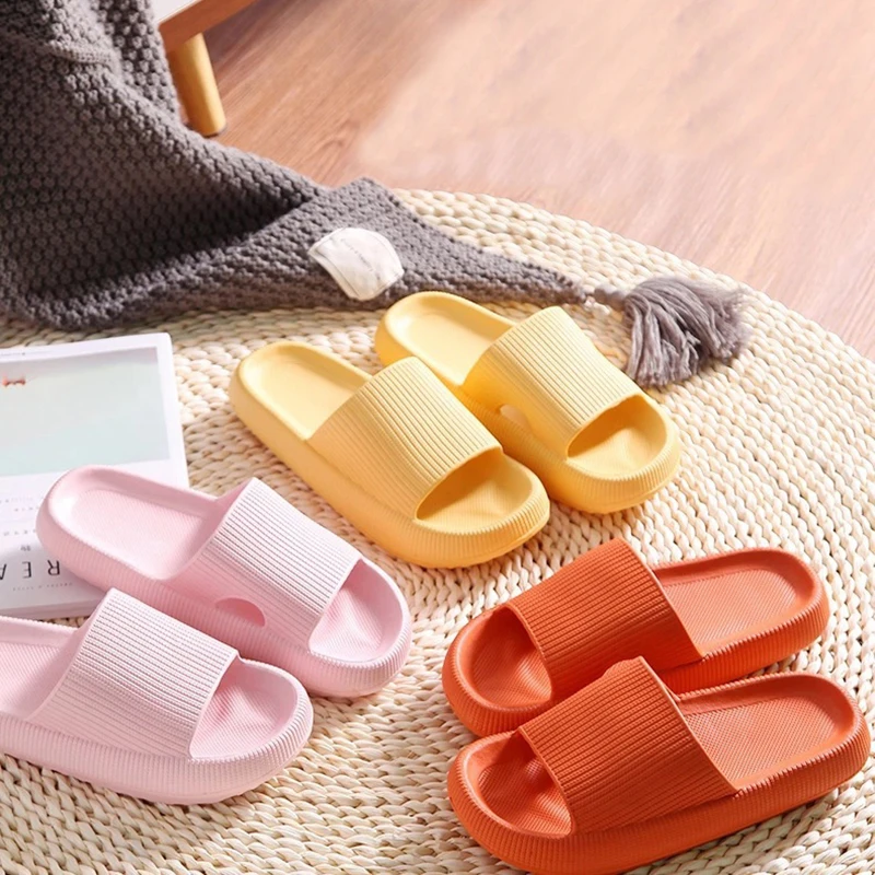

Sandals Women 2022 Home Slippers Summer Thick Platform Womens Sandals Indoor Bathroom Anti-slip Slides Unisex Shoes