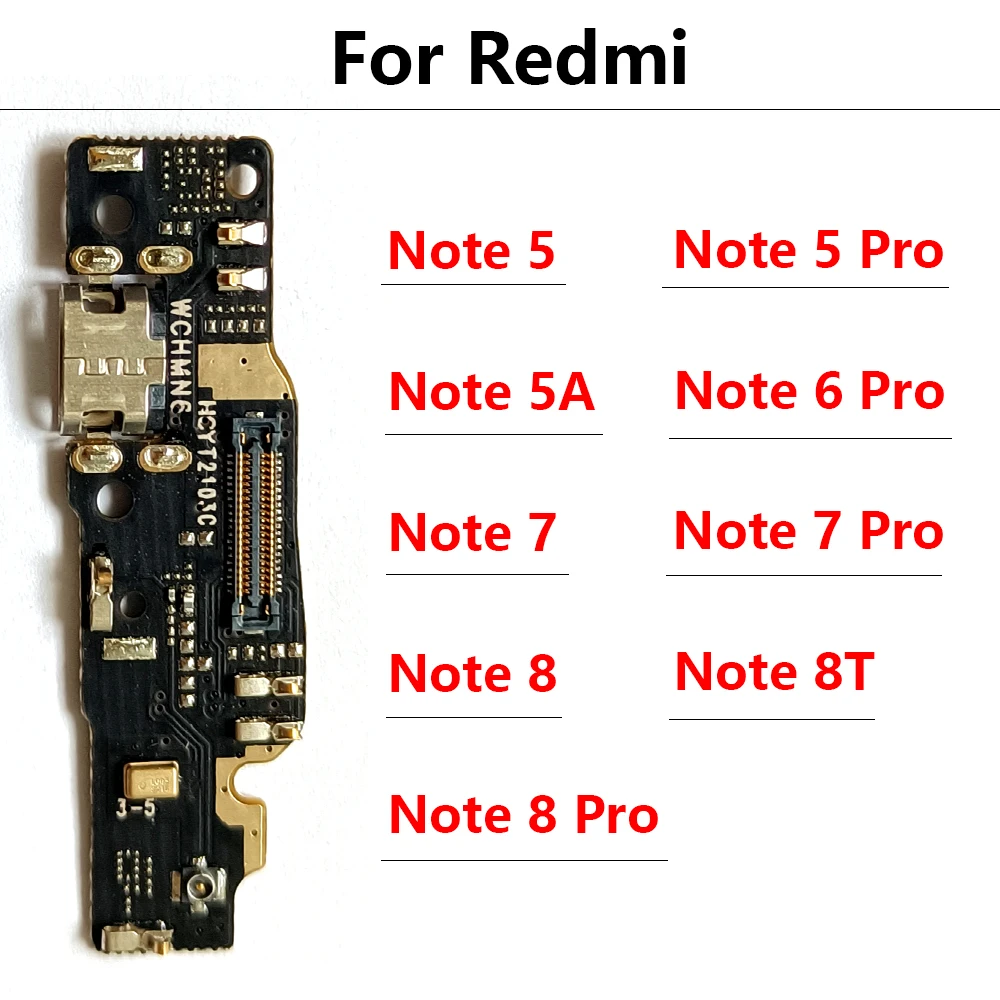 Charger Board PCB Flex For Redmi Note 8T 8 7 6 5 Pro USB Port Connector Dock Charging Ribbon Cable