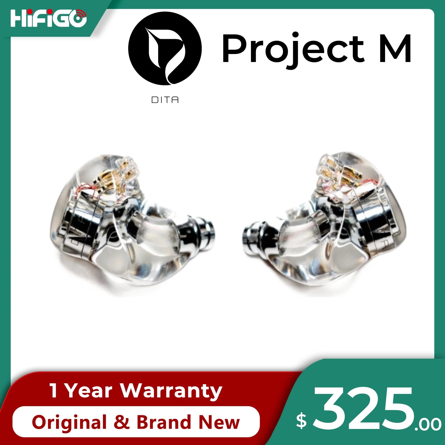 Dita Audio Project M 1DD + 1BA Гибридные драйверы Наушники-вкладыши Проводные гибридные