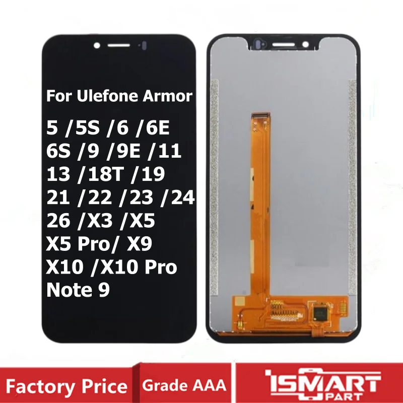Фото Дисплейный модуль (LCD и тачскрин) для Ulefone Armor 26, 23, 24, 21, 22, 5, 5S, 6, 6S, 6E, 9, 9E, 11, 13, 18T для ремонта №1