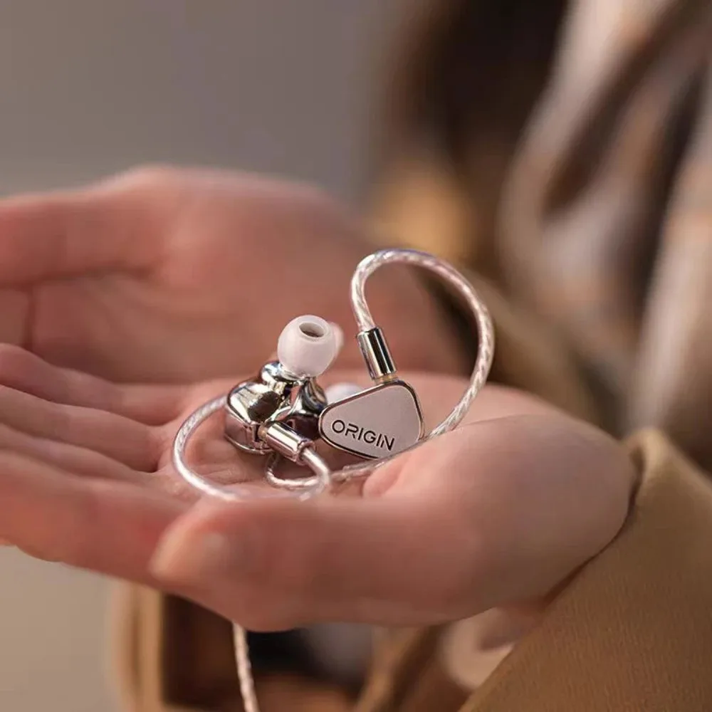 TANCHJIM Origin DMT5 Динамический драйвер-вкладыши Hi-Fi Проводные наушники с диафрагмой IEMs