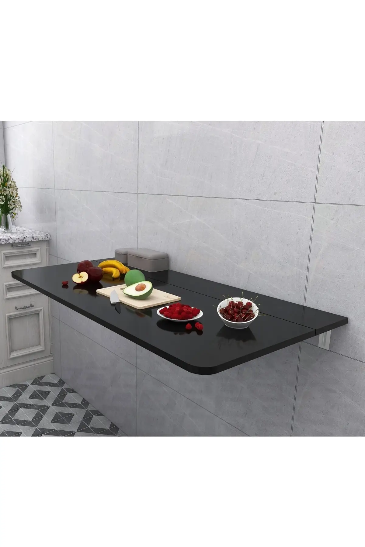 Складной обеденный стол домашняя мебель 6 различных цветов МДФ 45 х90 см