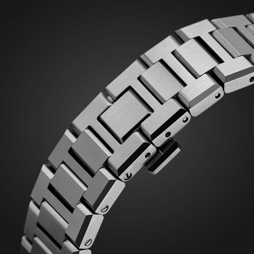 361L Stainless Steel Metal Strap Suitable For Apple Watch Modified Case Accessories 41mm 44mm 45mm  iWatch 4 5 6 7 Series Band