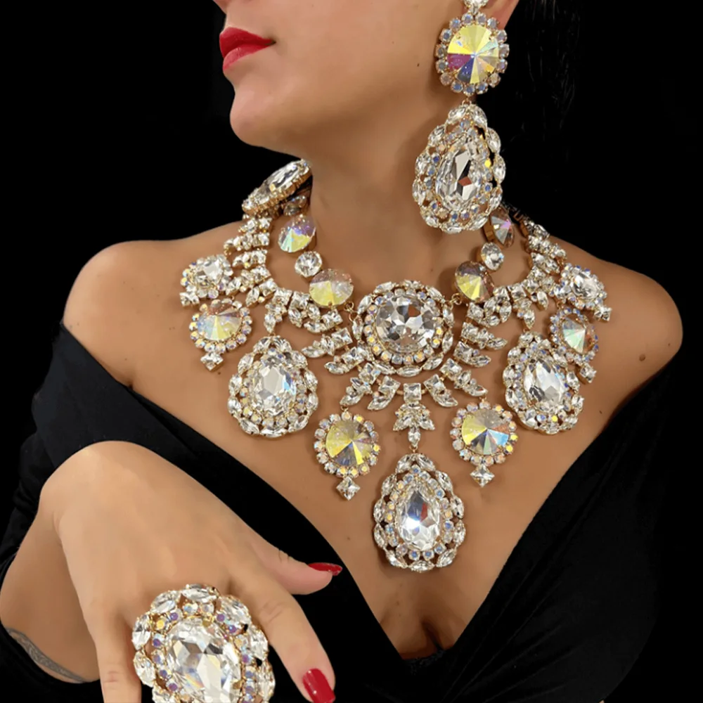 Stonefans 4 шт. очаровательные свадебные крупные женские высококачественные модные