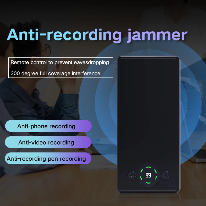Anti Recording Jammer Handheld Portable Anti Mobile Phone Recording Pen Shield Office Meeting Anti Eavesdropping Conversation