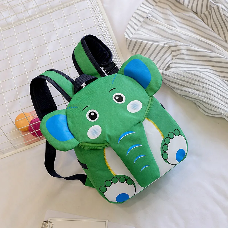 OSLD New Blue Children's Bags Kindergarten School Bag Cute Elephant Small Bookbag Girls Pink Cartoon Printing Boys Kid Backpack