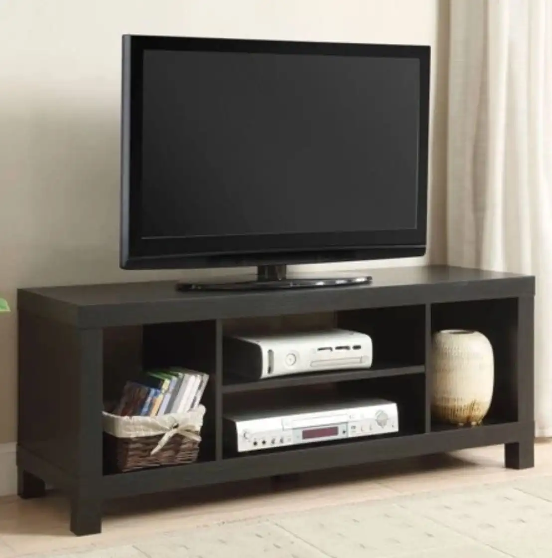 

TV Stand for TVs up to 42", Black Oak