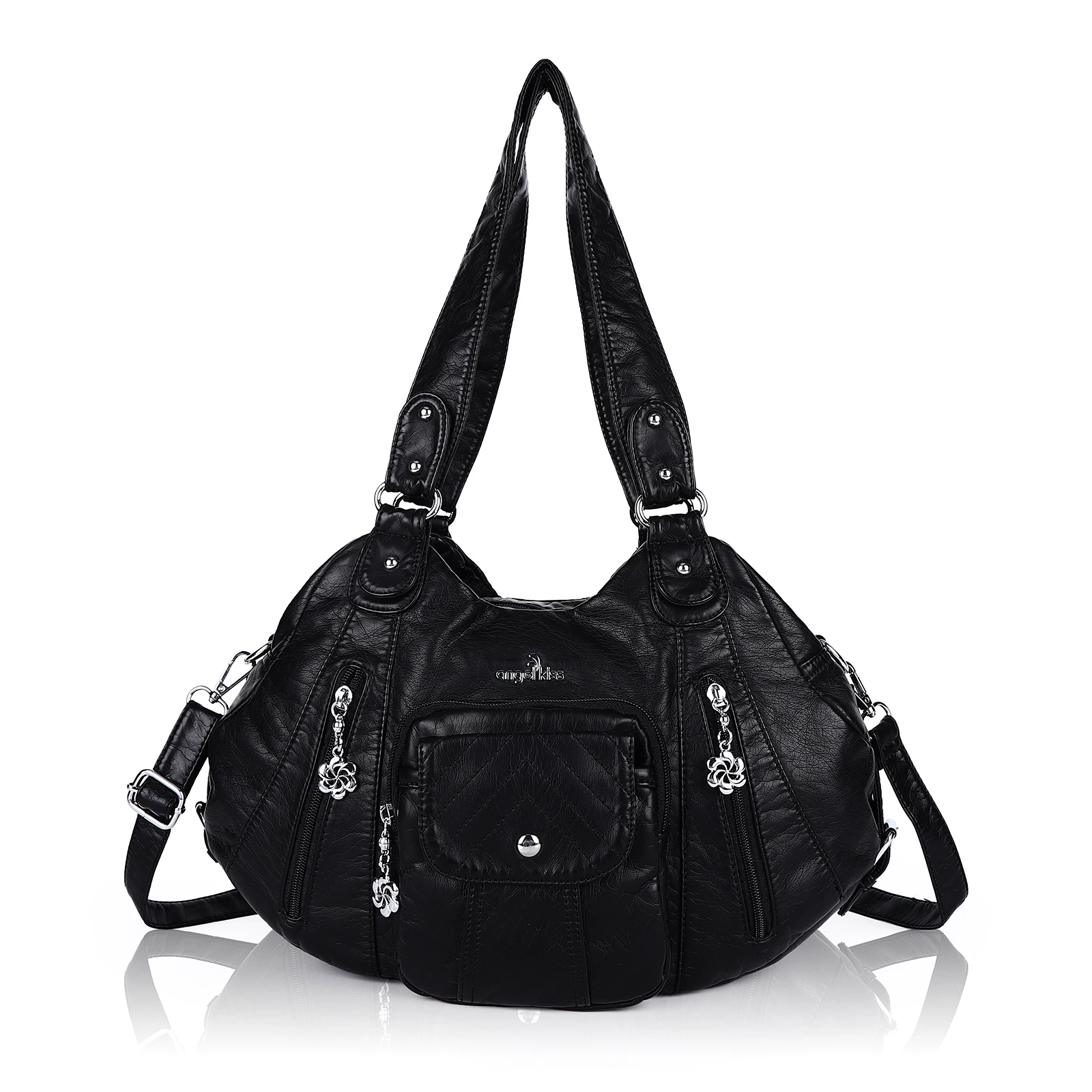 

Angel Kiss Brand Boho Style Lady Purse Unique Tie-dyed Print Women Shoulder Bag with Adjustable Long Strap