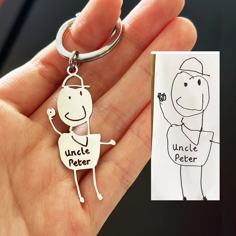 Брелок для детского рисования на заказ индивидуальный логотип брелок из