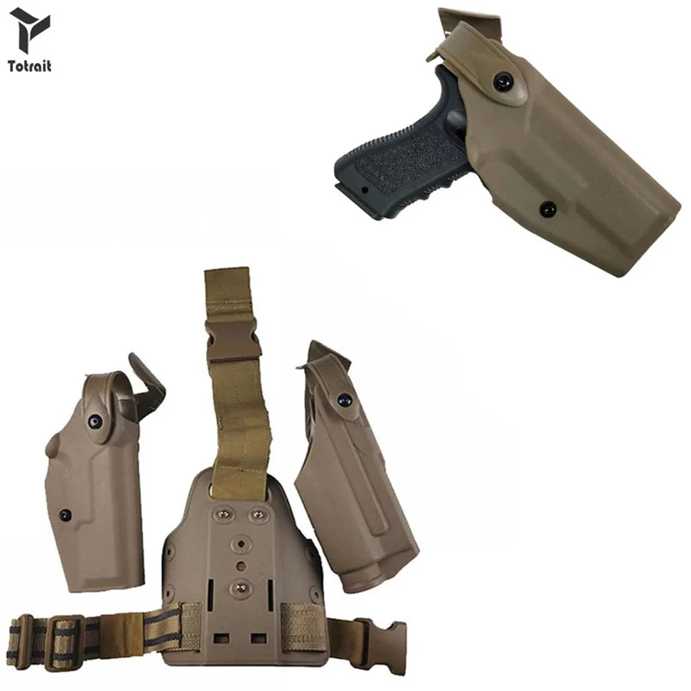 

Новинка, тактическая кобура для пистолета с высокой талией для Glock 17 19, кобура для пистолета, охотничьего пистолета