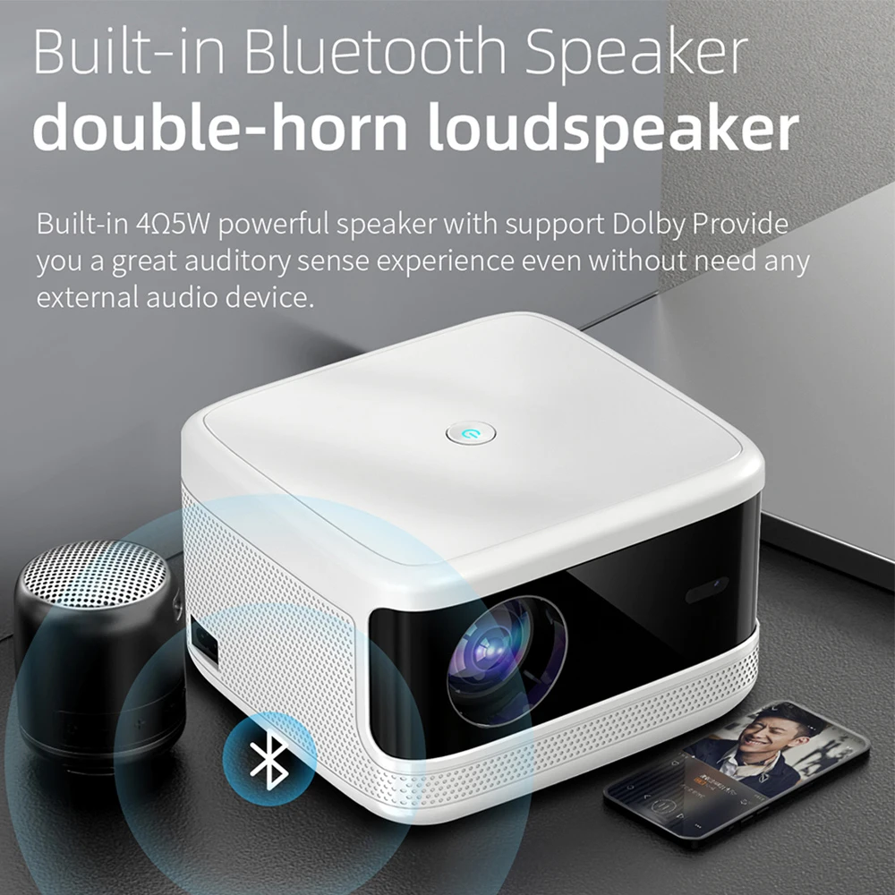 Everycom T5 проектор Full HD Домашний кинотеатр Поддержка 4K светодиодный с Android 5G wifi