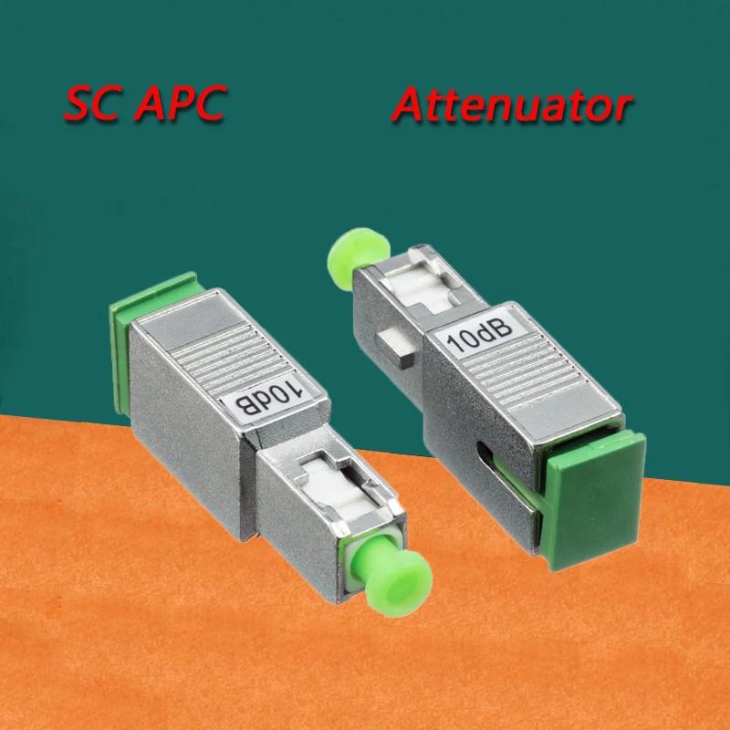 

High Quality 5PCS SC APC 10bd Simplex Mode Fiber Optic Attenuator SC Free Shipping