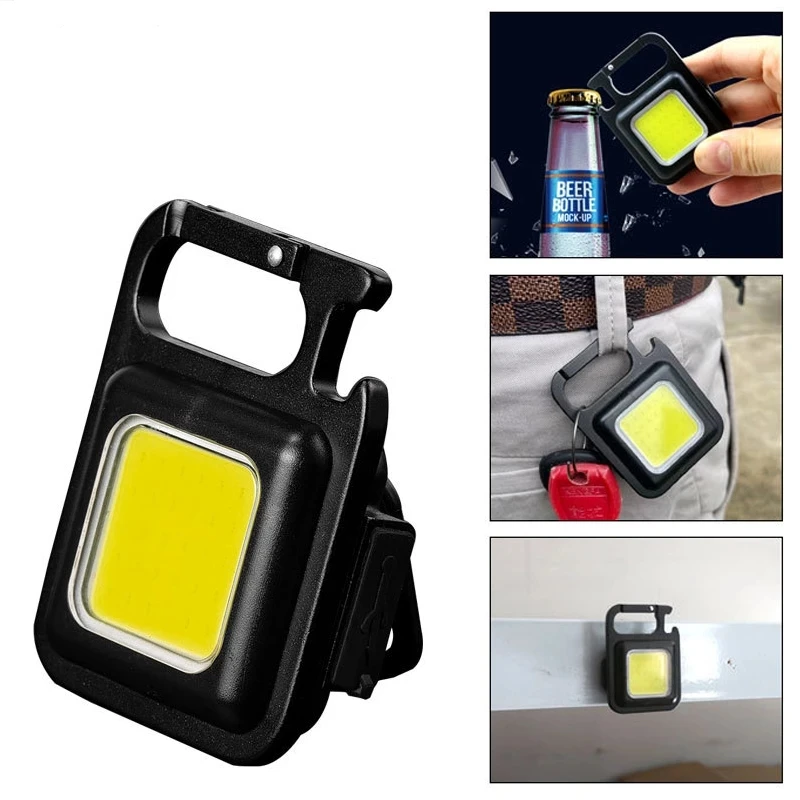 

Mini LED Flashlight Work Light Portable Pocket Flashlight Keychains Small Light Corkscrew Working Light Camping Supplies