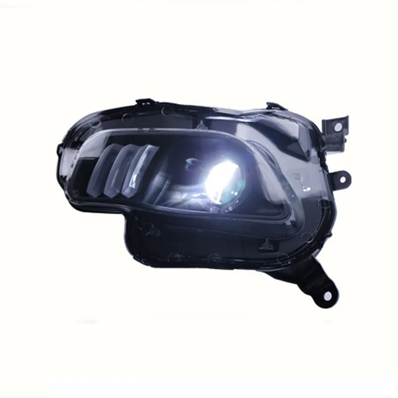 

Car Headlight Assembly Daytime Running Lights For Jeep Cherokee 2014-2016 Far And Near One Xenon Lamp Angel Eyes