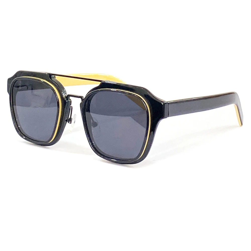 

Top Quality Brand Sunglasses Women Square Sand Beach Holiday Acetate Luxury Men Sun Glasses UV400 With Box