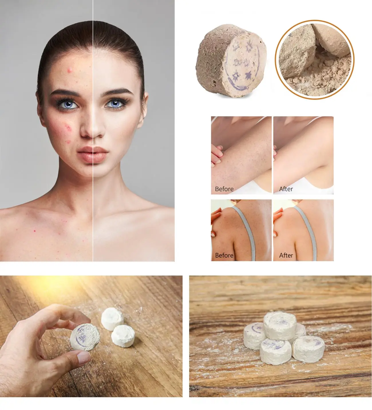 

Sefidab Rooshoor Rusur Stone Iran Skin Brightening Anti Acne Softener Treatment Oil Control Face Care Exfoliating Remove Blackheads.