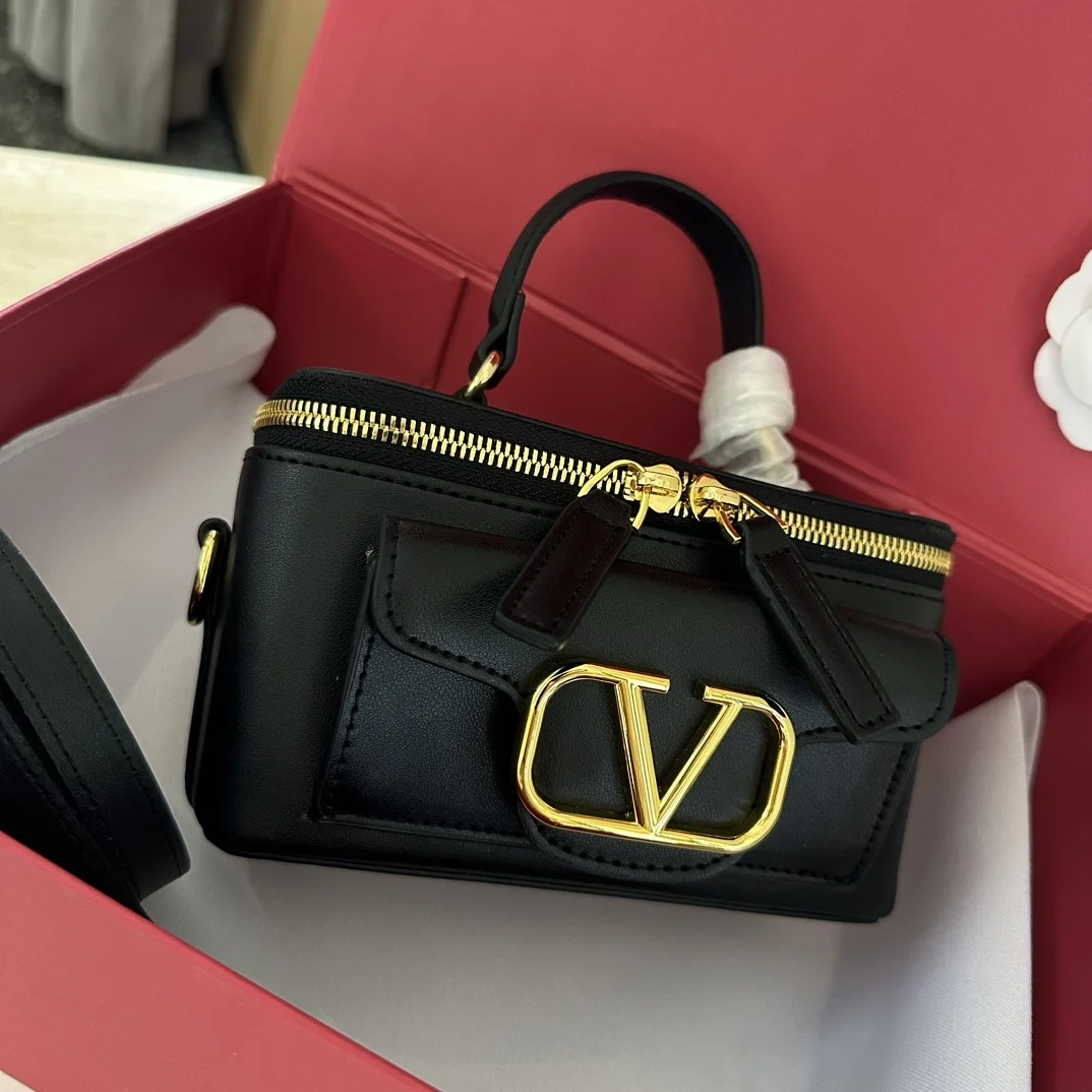 в стиле Valentino Изысканная сумка-футляр с ручкой 100 Размер: 17 * 10 см копия 1: 1