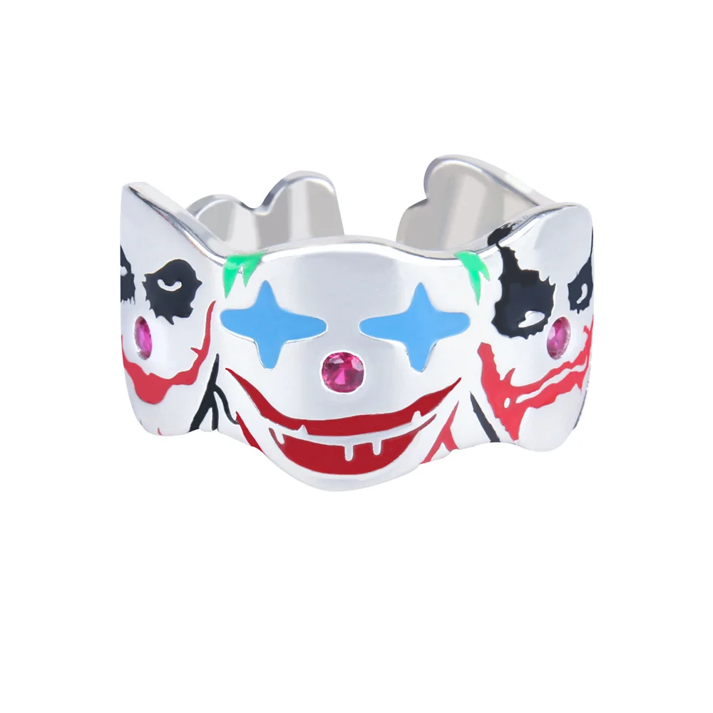 

TWINKANIME S925 Sterling Silver Joker Ring Adjustable