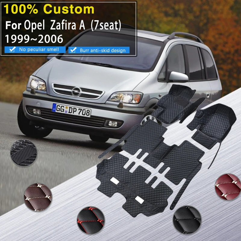 

Car Floor Mats For Opel Zafira A T98 1999~2004 7 Seat Waterproof Protective Pad Car Mats Floor Mats Tapis De Sol Car Accessories