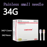 disposable skin prick needle adjustable small sharp needle for painless nano needle for beauty 30g 31g 32g 34g