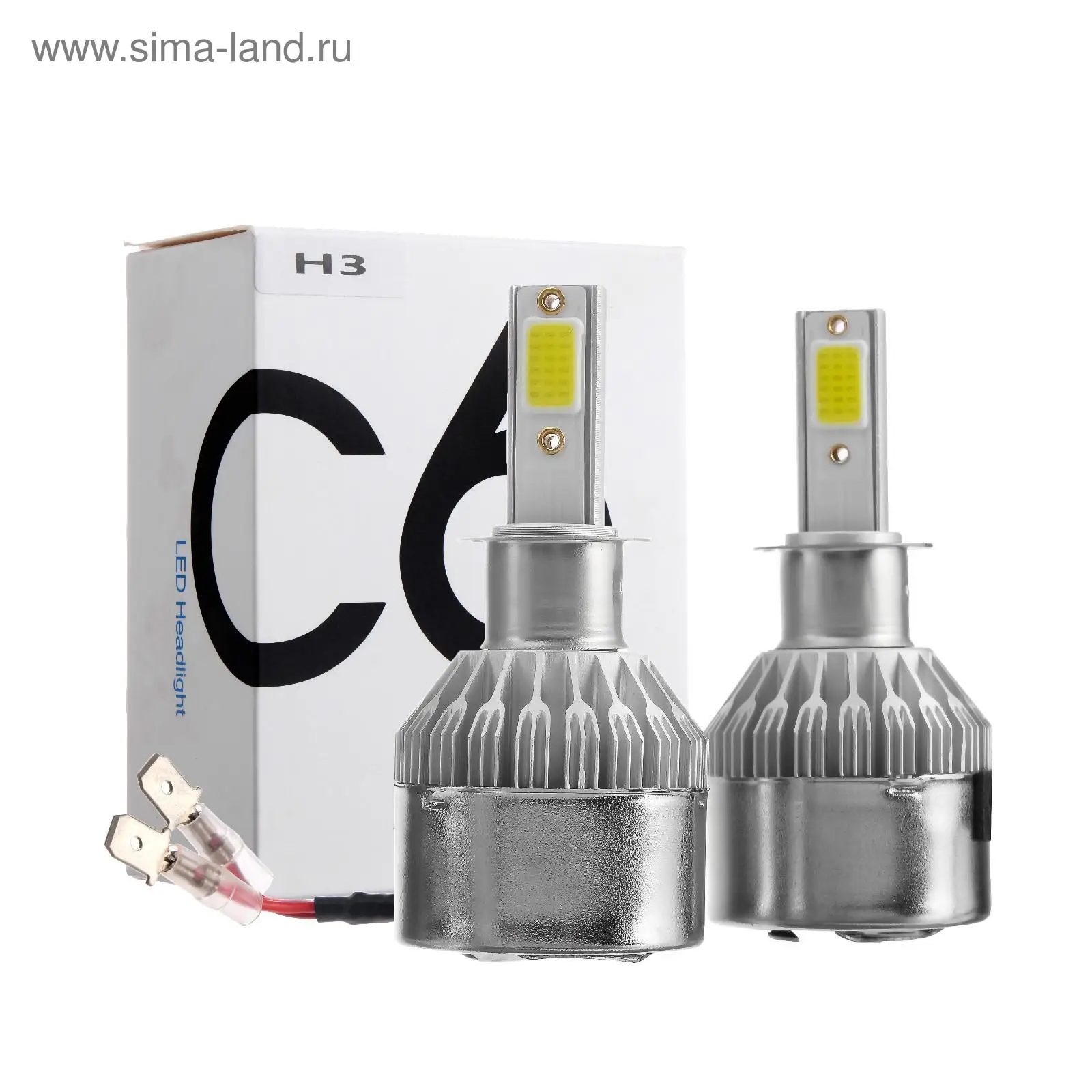 Автолампа светодиодная Н3, 36 Вт, 3800 Лм, набор 2 шт | AliExpress