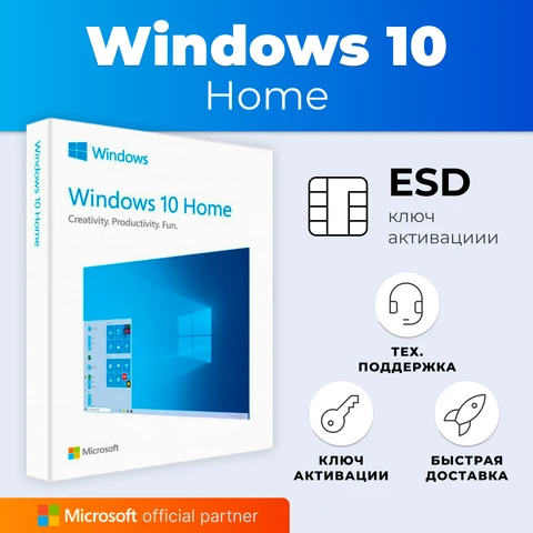 Windows 10 Home ключ / Microcoft windows 10 activation ключ /license win 10 ключ /бессрочный/ Гарантия