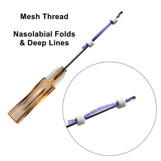 

2022 Best seller pcl mesh thread 19g38mm hilos tensores pcl thread lift korea filling deep wrinkles Long-lasting effect models