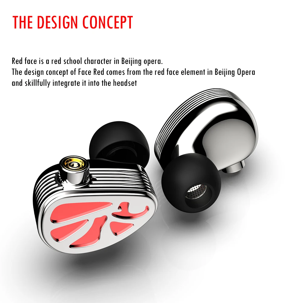 Металлические наушники BGVP THHIFI FACE 1DD + 2BA гибридные наушники-вкладыши с MMCX HiFi