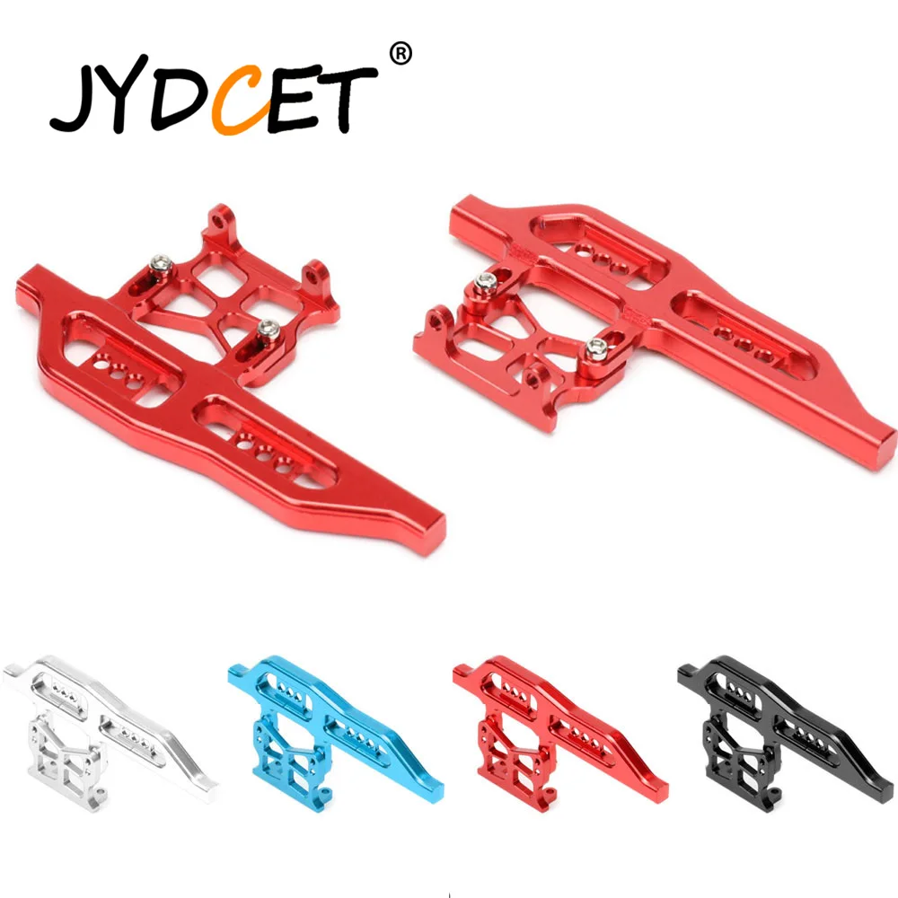 

JYDCET CNC Aluminum Rock Sliders Side Pedal Blue/Black/Red/Silver for 1/24 RC Crawler Car Axial SCX24 Upgrade Parts