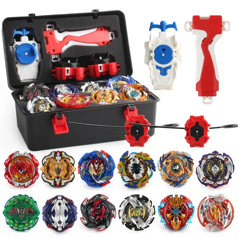 Фото Аксессуары для волчков, набор волчков BEYBLADE Gold BURST с пусковым устройством и портативной коробкой №2