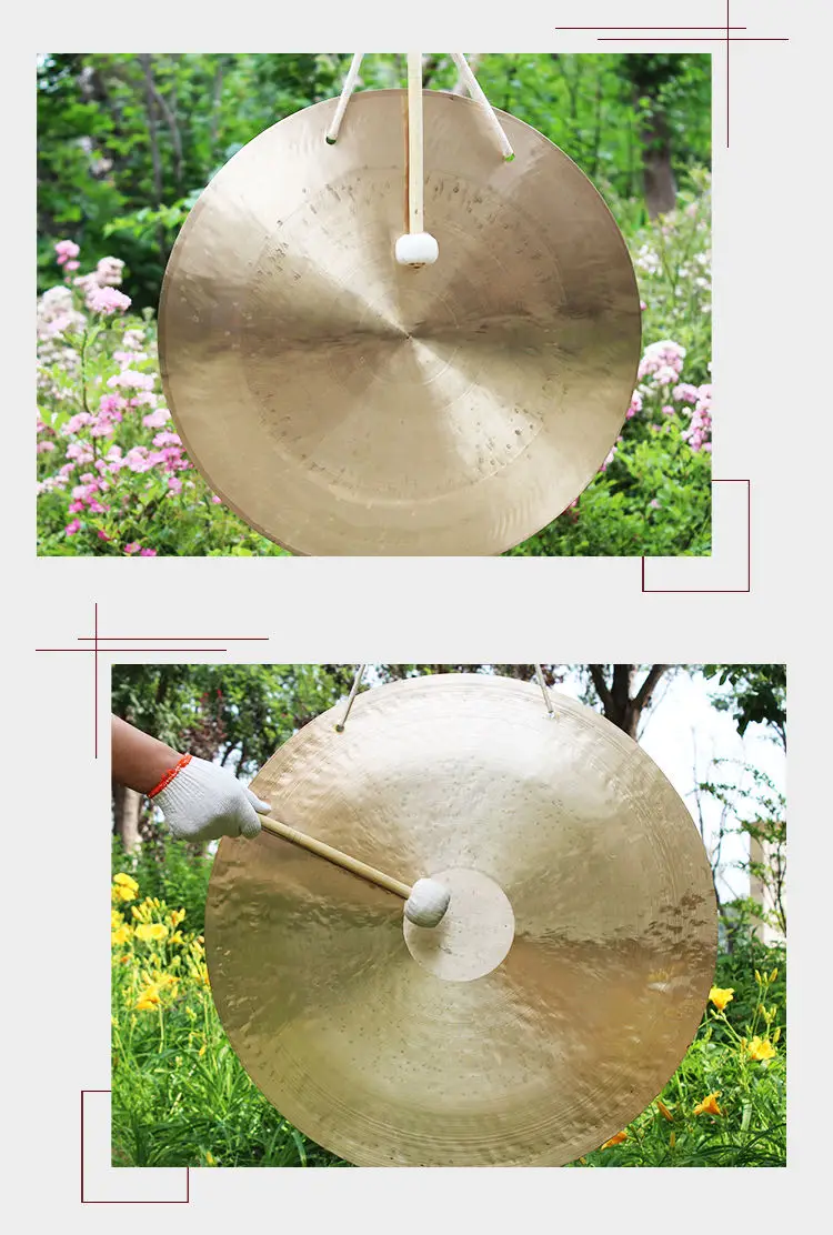 Белый Чао Гонг Arborea 32 дюйма традиционный китайский ручной работы