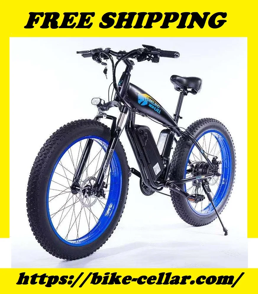 

Free Shipping SMLRO S10 Ebike Electric Bike 1000W 48V Motor Fat Tire Mountain Bike Beach Snow Bicycle Electric Bike 1000w