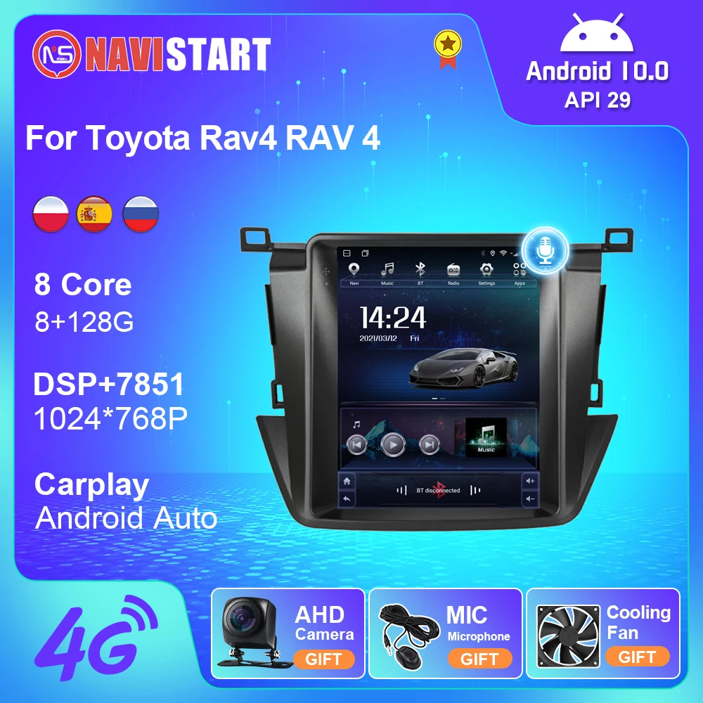 

Автомагнитола NAVISTART для Toyota Rav4 RAV 4 2013-2018, автомобильная камера, мультимедийный видеоплеер, навигация GPS, Android, 2din, разъем 2 din