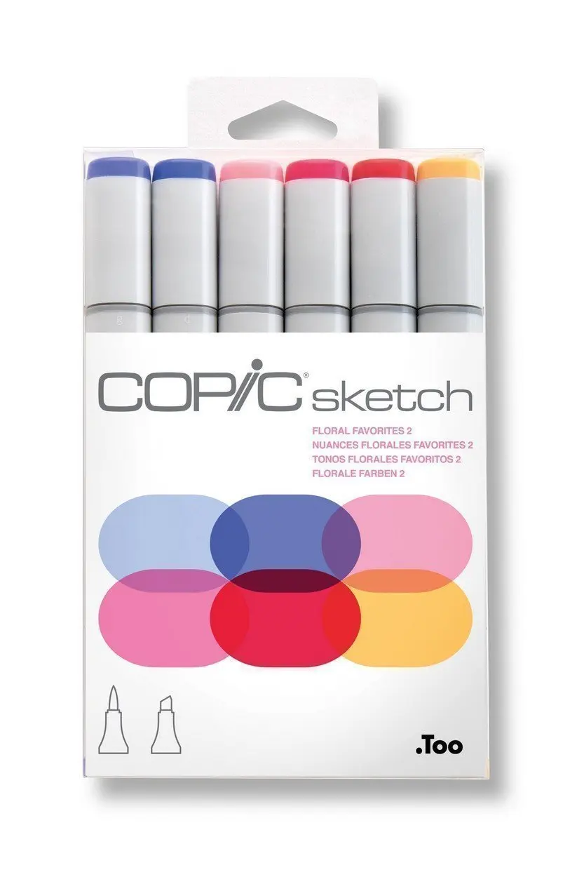 Copic Набор маркеров на спиртовой основе цветочные 2 6 цветов 21075669 |